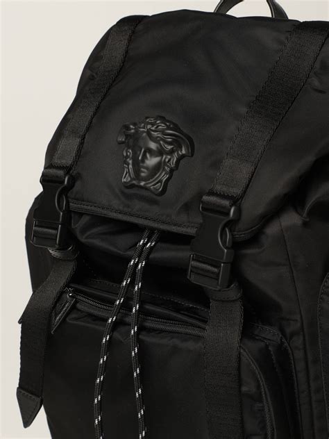 versace jeans backpack mens|Versace nylon backpack.